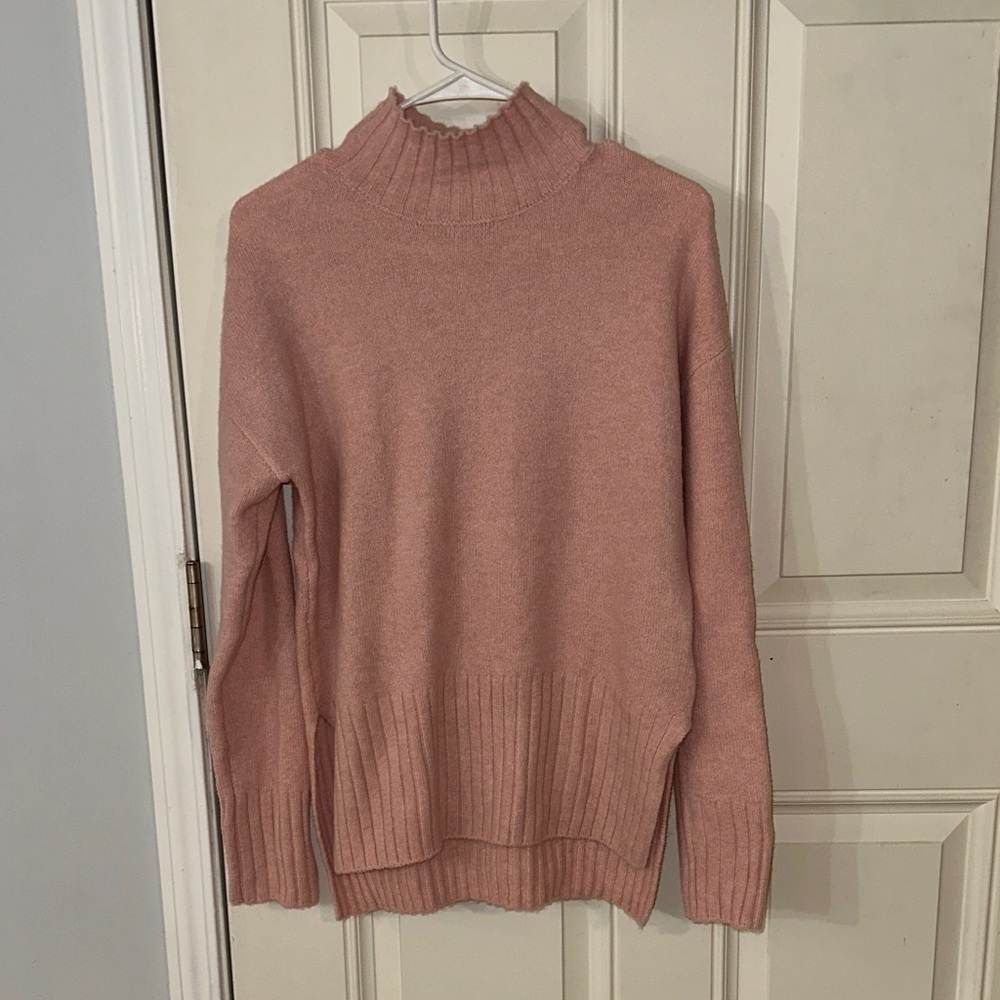 Rachel Zoe Dusty Rose Turtleneck Sweater